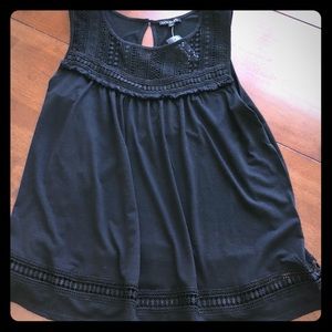 Dressy Black Sleeveless Blouse